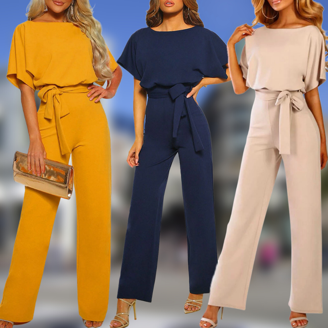 Eleganter Jumpsuit Begehrter Damenoverall mit Stil Leyna Moda