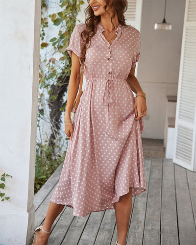 Amy - Kleid mit Polka Dots-Leyna Moda