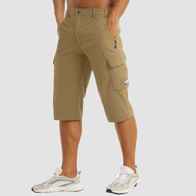 Cargo Shorts - Schnell trocknende Herren Cargo-Sommerhosen mit Taschen-Leyna Moda