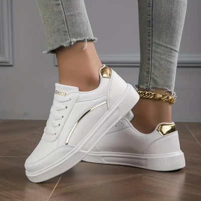 Damen Turnschuhe - Geschnürt - Leichtgewicht - Skate Schuhe - Turnschuhe Low-Leyna Moda