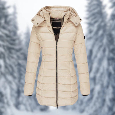 Daunenjacke - Puffer - mit Kapuze - Winterjacke - Damenbekleidung-Leyna Moda