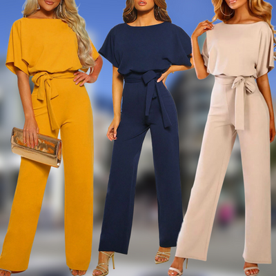 Eleganter Jumpsuit | Begehrter Damenoverall mit Stil-Leyna Moda