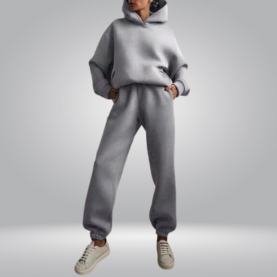 Josephine Trainingsanzug | Lässiges 2-teiliges Hoodie & Sweatpants Set für Damen-Leyna Moda