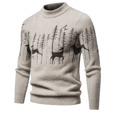 Jun - Hochwertiger Herrenpullover im Weihnachtslook-Leyna Moda