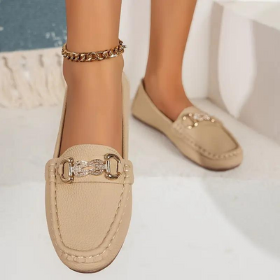 Loafers, Flach, Leicht, Damen Loafers, Schuhe für den Sommer-Leyna Moda