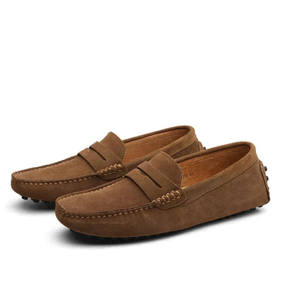 Loafers - Slip On Wildleder Loafer Schuhe für Männer-Leyna Moda