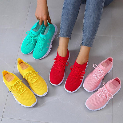 Mesh Turnschuhe - Orthopädische Slip-On - Walking Sneaker Schuhe für Frauen-Leyna Moda