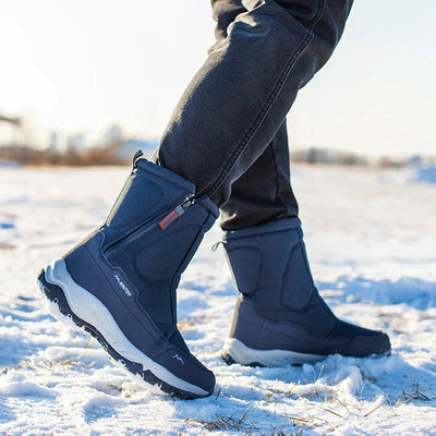 Schneestiefel | Reißverschluss | Rutschfest | Winterstiefel | Schneesichere Stiefel-Leyna Moda