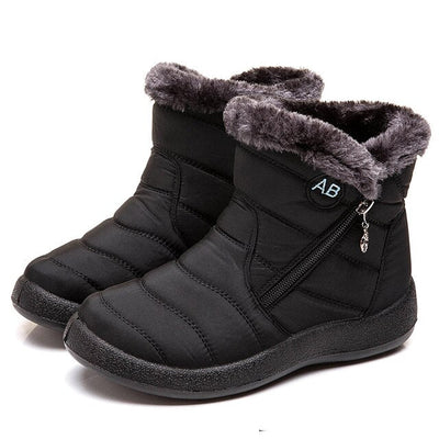 Schneestiefel - Women's Non-Slip Fur Lined Knöchel-Winterstiefel-Leyna Moda