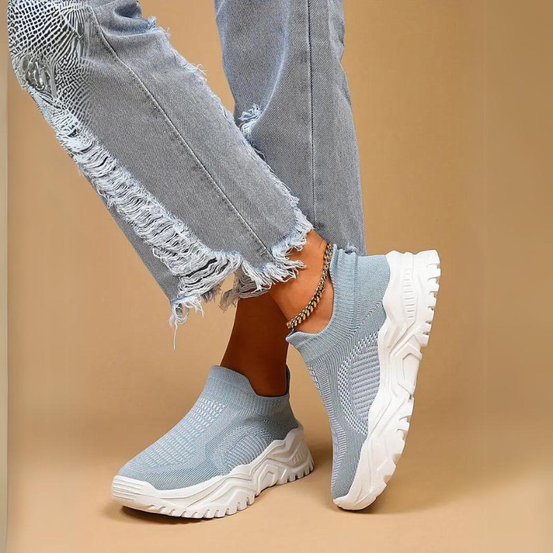 Slip On Sneakers Strick Atmungsaktiv Orthopadische Schuhe Damen Sn Leyna Moda