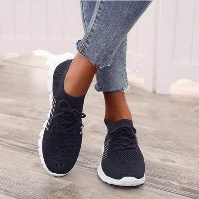 Sneakers zum Hineinschlüpfen | Orthopädisch | Walking | Sneakers aus Mesh | Damenschuhe-Leyna Moda