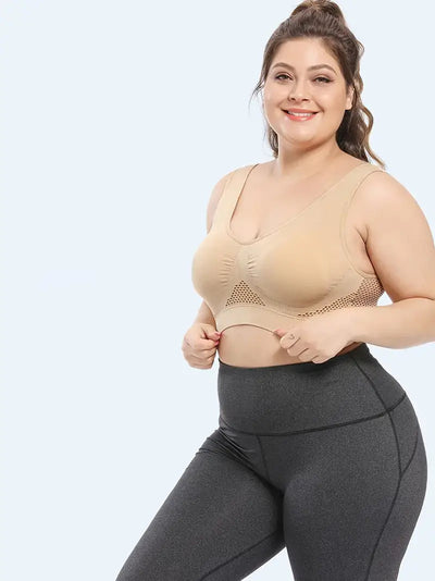 Tindall Sport-BH | Plus Size Atmungsaktiver Workout BH-Leyna Moda