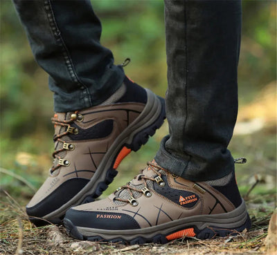 Wanderschuhe - Wasserdicht - Vegan Leder - Trekkingschuhe - Herrenschuhe-Leyna Moda