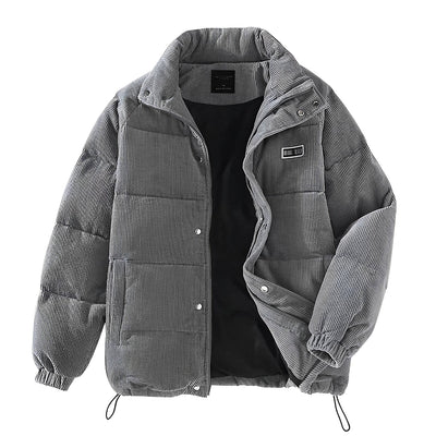 Winterjacke – Cord – Reißverschluss – Daunenjacke – Winterjacken für Herren-Leyna Moda