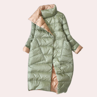 Wintermantel – Warm – Knöpfbar – Daunenmantel – Langer Wintermantel für Damen-Leyna Moda