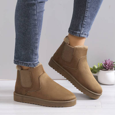 Winterschuhe | Pelz | Slip-Ons | Stiefeletten | Damenstiefel-Leyna Moda