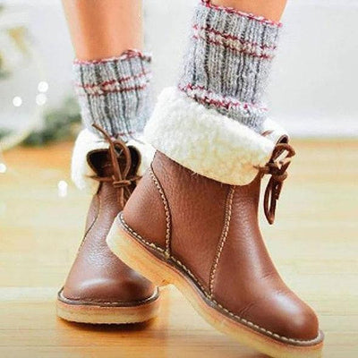 Winterstiefel | Wasserdicht | Orthopädisch | Stiefelette | Damenstiefel-Leyna Moda